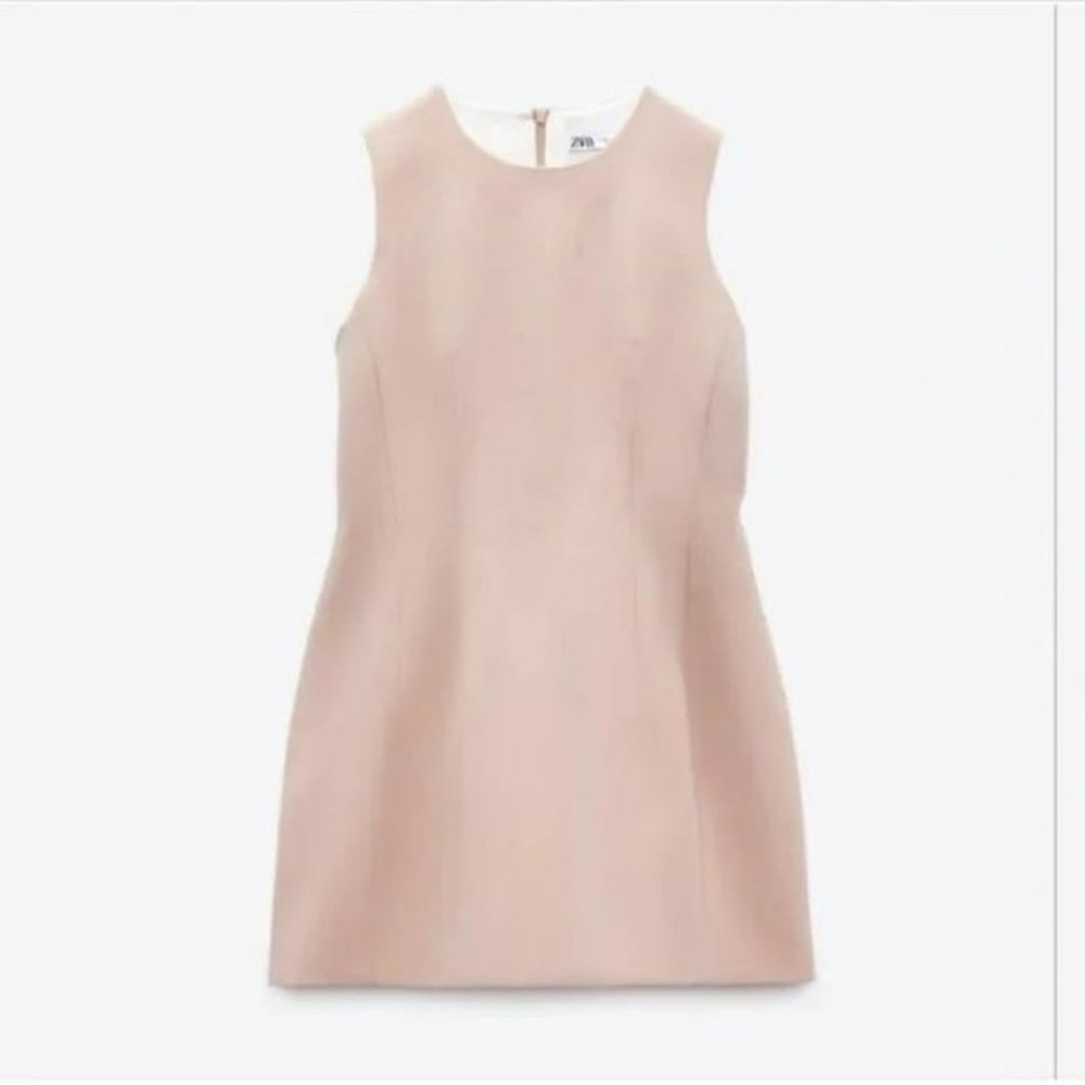 Zara Blush Pink A-Line Dress